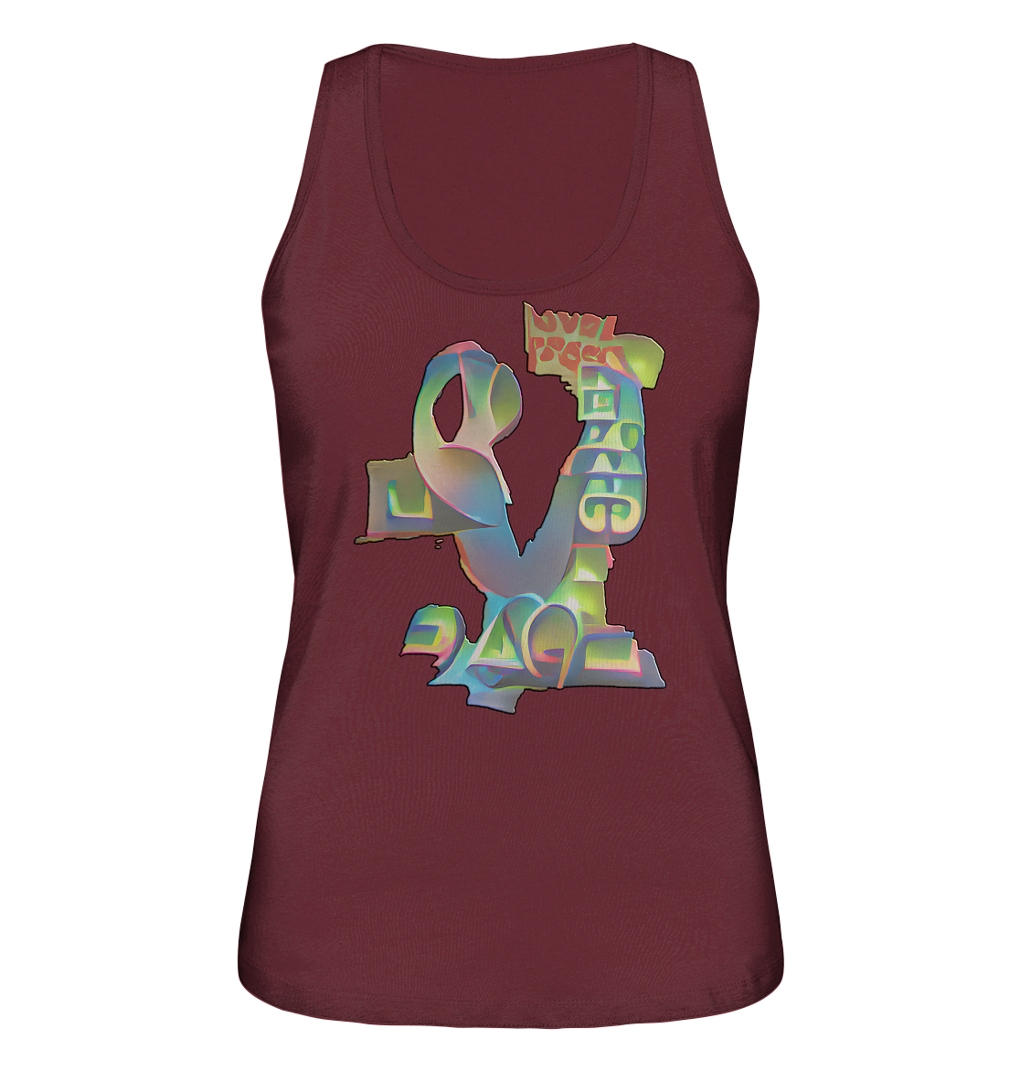 Peace & Love - Ladies Organic Tank-Top