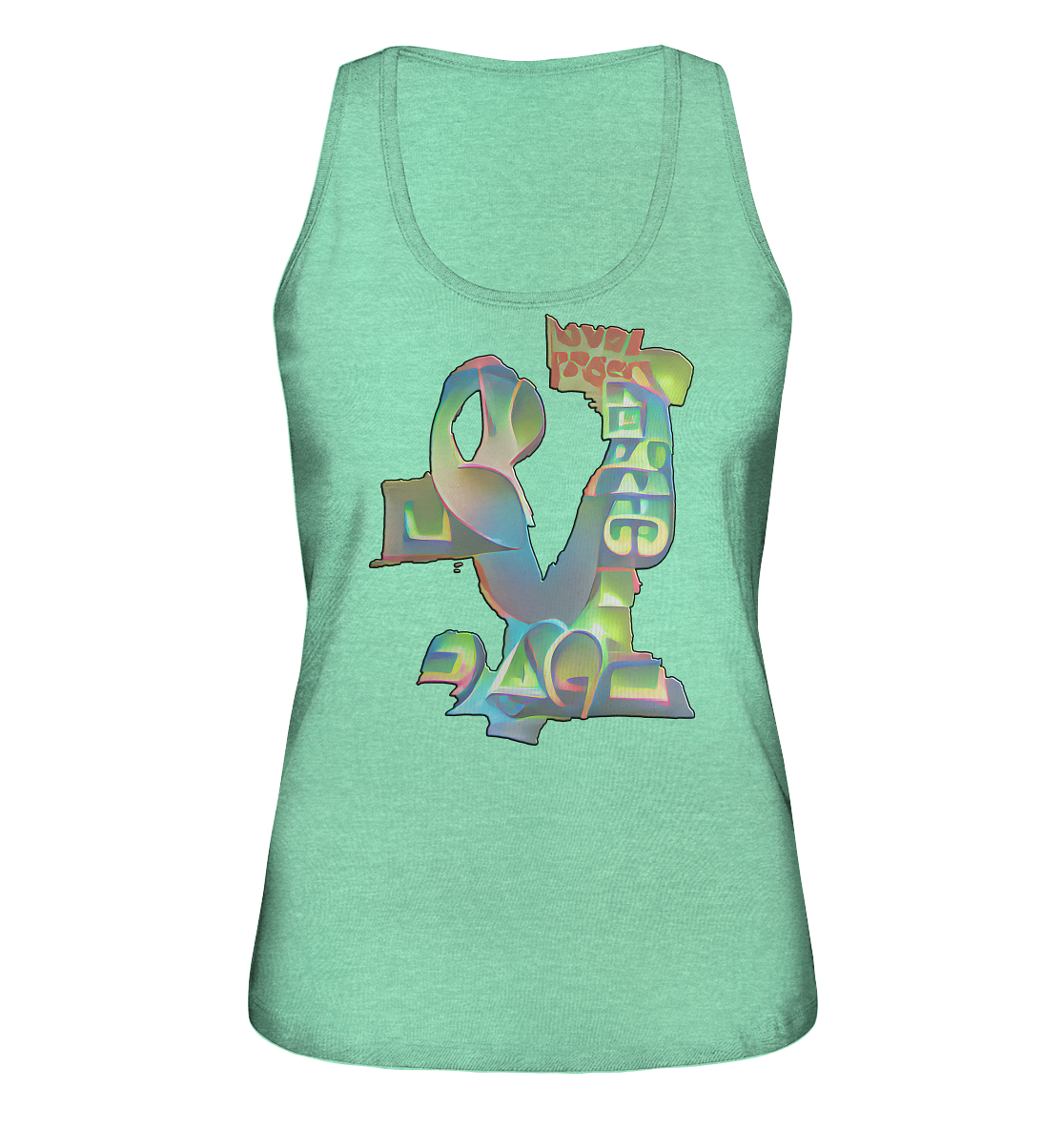 Peace & Love - Ladies Organic Tank-Top