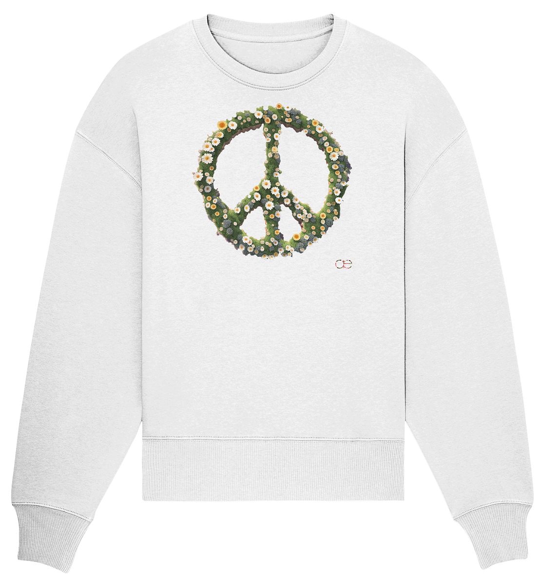 Peace Flower - Organic Oversize Sweatshirt
