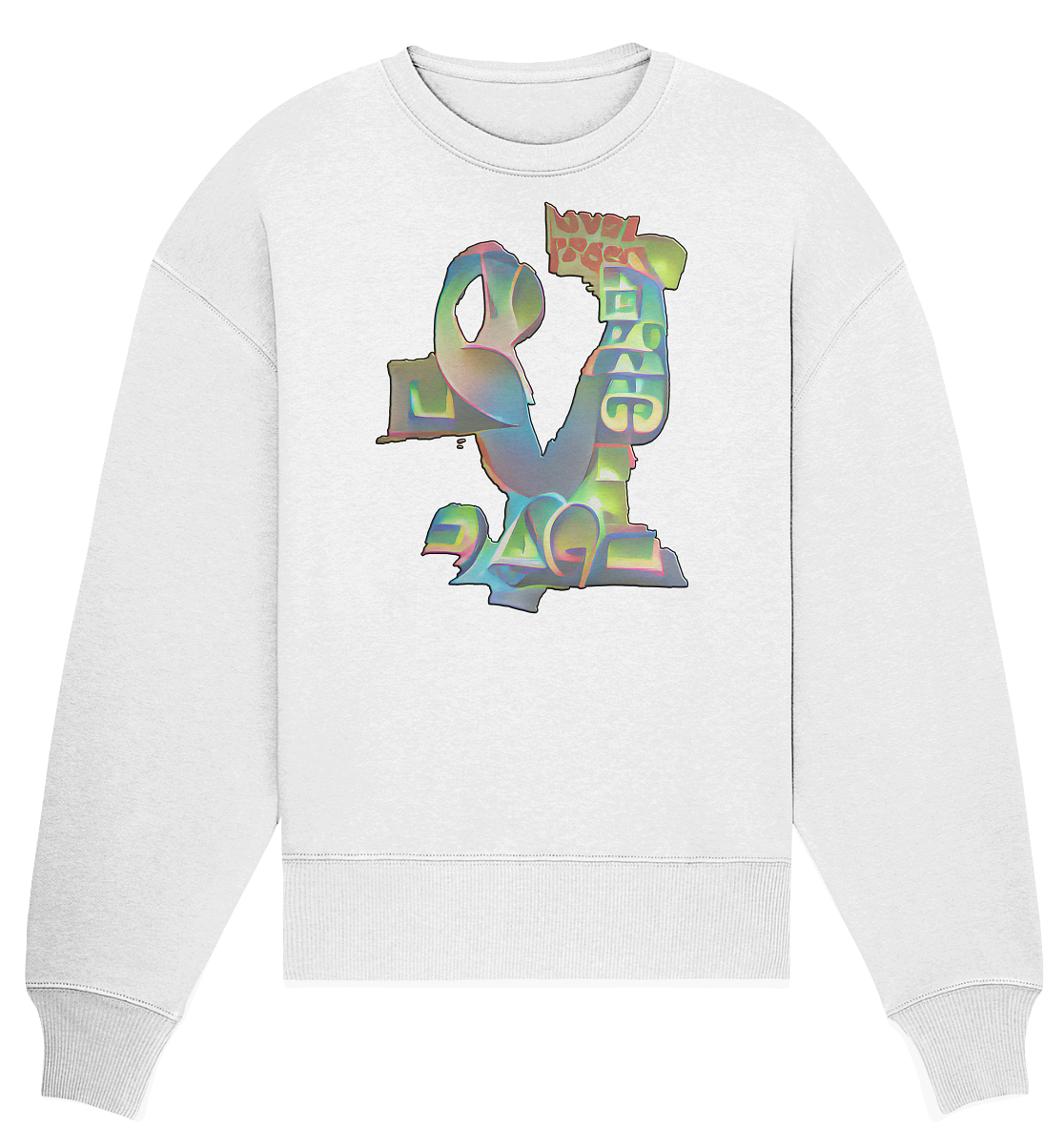Peace & Love - Organic Oversize Sweatshirt
