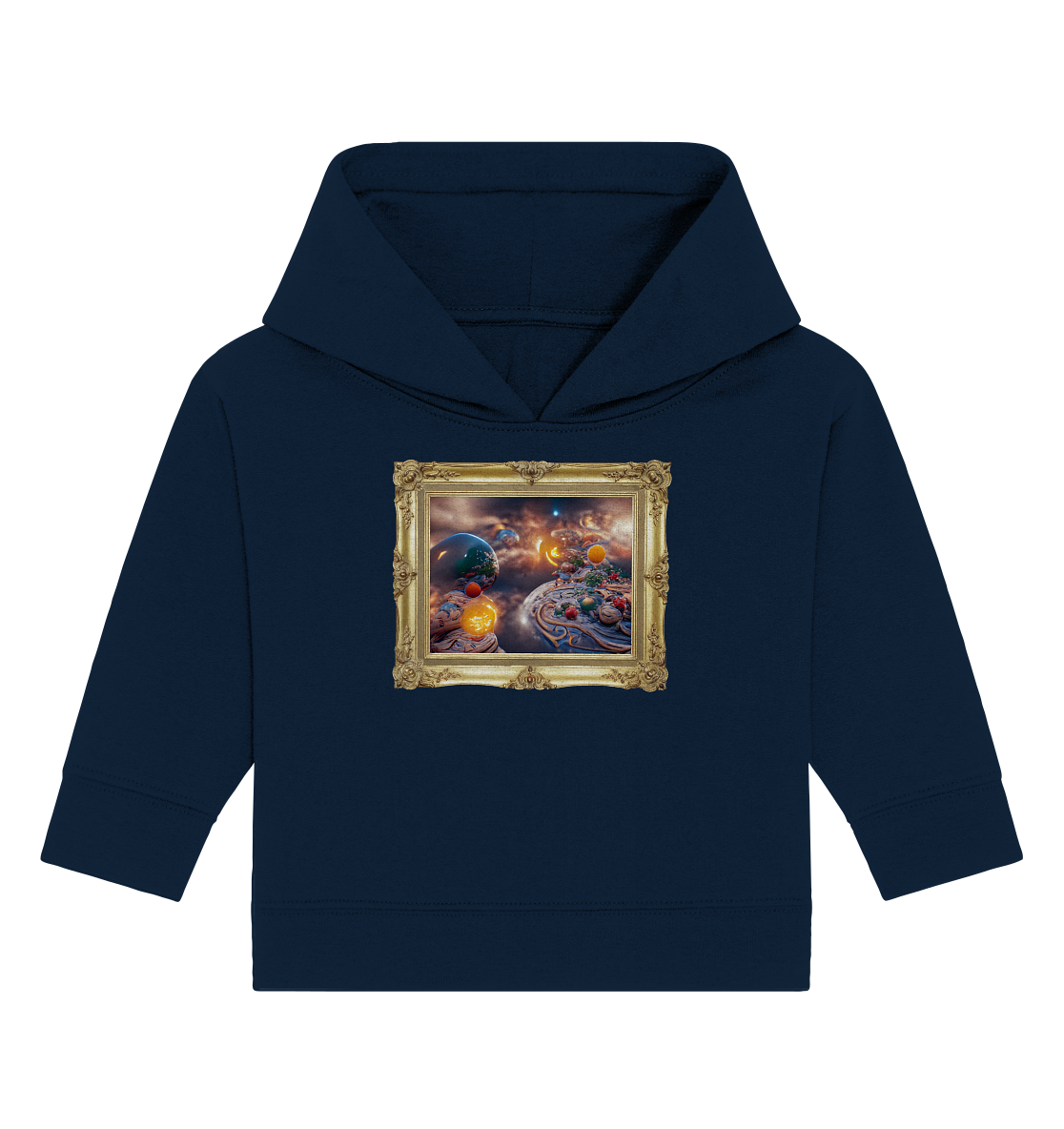 Ai Galaxy Frame - Baby Organic Hoodie